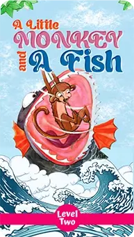A Little Monkey and a Fish children's story cover