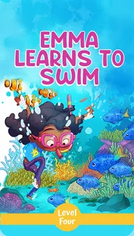 Cover of "Emma Learns to Swim" – A bedtime storybook about Emma learning to swim and overcoming her fear of water.