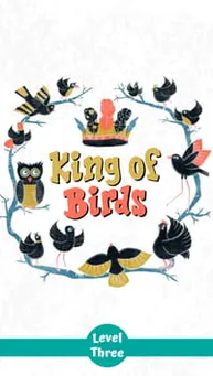 Cover of "King of Birds" – A bedtime storybook about birds competing to become king with a clever twist at the end.