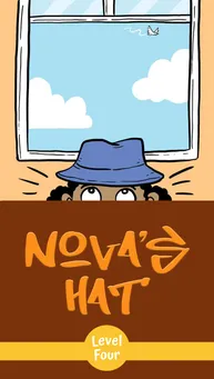 Cover of "Nova’s Hat" – A bedtime storybook about Nova and Marcus making up a secret game with Nova’s hat.
