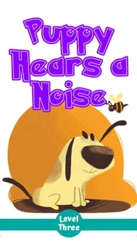 Cover of "Puppy Hears a Noise" – A bedtime storybook about a puppy investigating a strange noise at night.