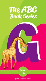 Cover of "The ABC Book Series Letter G" – A bedtime storybook about words starting with G like girl and giraffe.