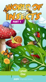 Cover of "World of Insects Part 1" – A bedtime storybook about the fascinating world of tiny insects and their adventures.