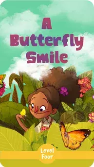 Cover of "A Butterfly Smile" – A bedtime storybook about a girl finding friendship in a new city through a visit to a butterfly park.