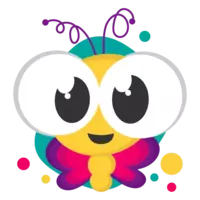 Pupila logo: A cheerful character with big eyes, representing the joy of bedtime stories and storybooks.