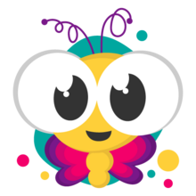 Pupila logo: A cheerful character with big eyes, representing the joy of bedtime stories and storybooks.