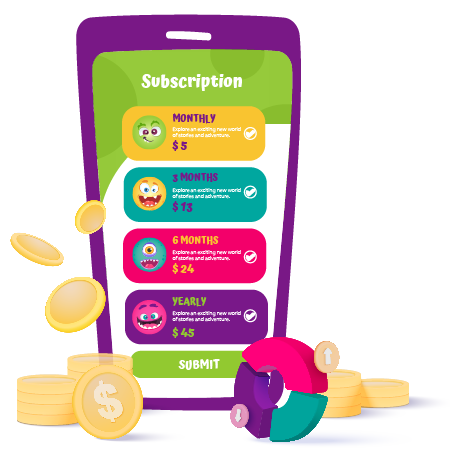 Choose the best Pupila subscription plan for your family and unlock a world of storybooks !